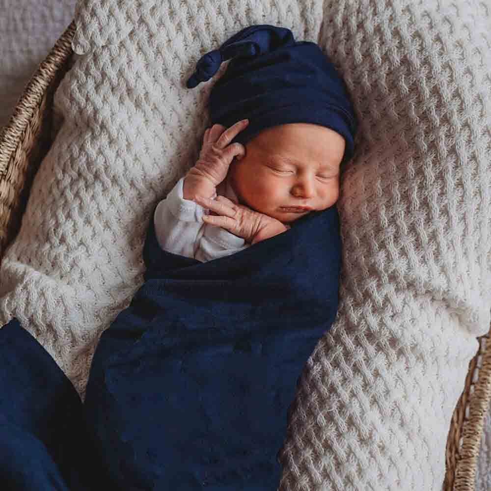 Muslin Wrap - Snuggle Hunny - Navy