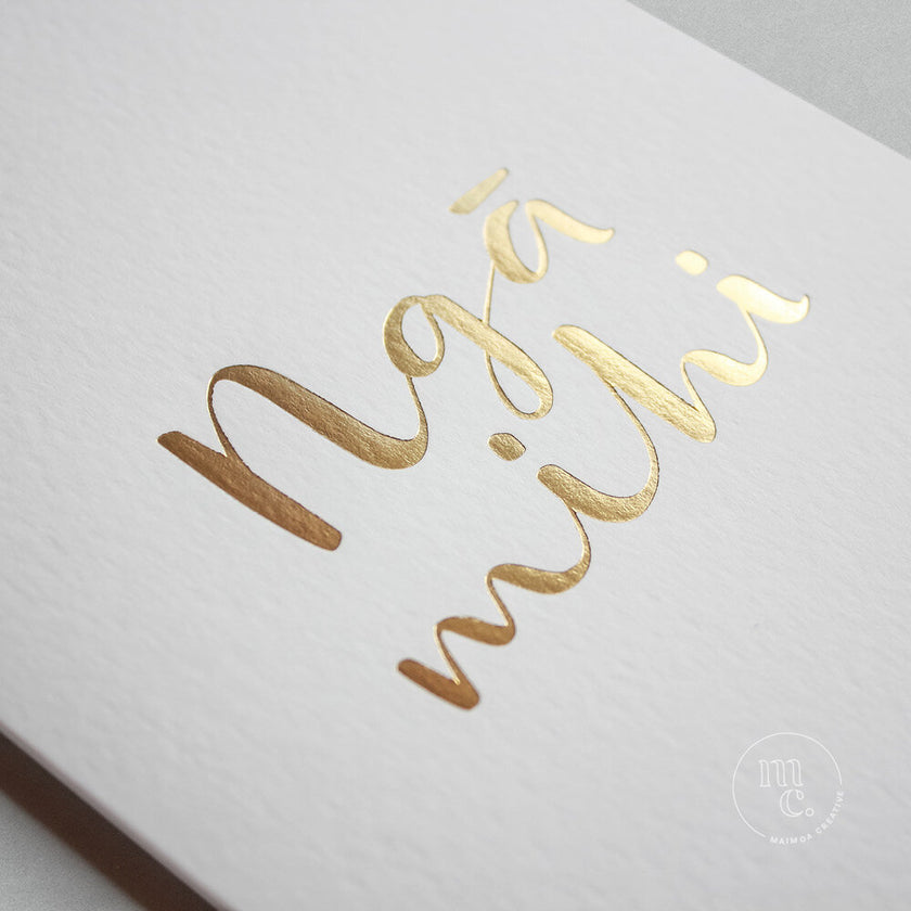 Greeting Card - Nga Mihi (Congratulations, Regards, Thank you)