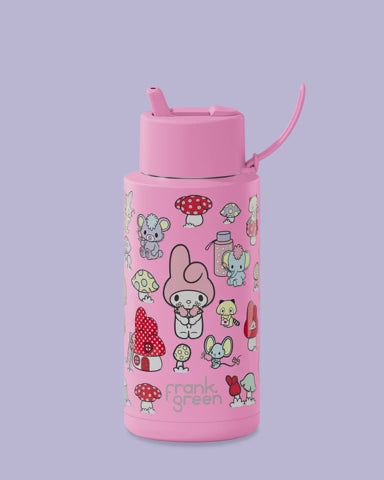 Hello Kitty - My Melody with Flip Straw Lid - 1L (34Oz)