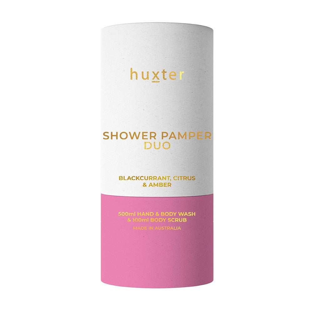 Huxter - Shower Pamper Duo | Blackcurrant, Citrus & Amber - Huxter
