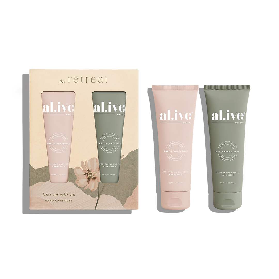 Gift Set - Hand Duo - Al.ive - Applewood & Goji Berry + Green Pepper & Lotus