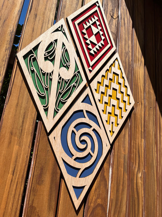 Wall Art - Pumotu Taimana - Set of 4