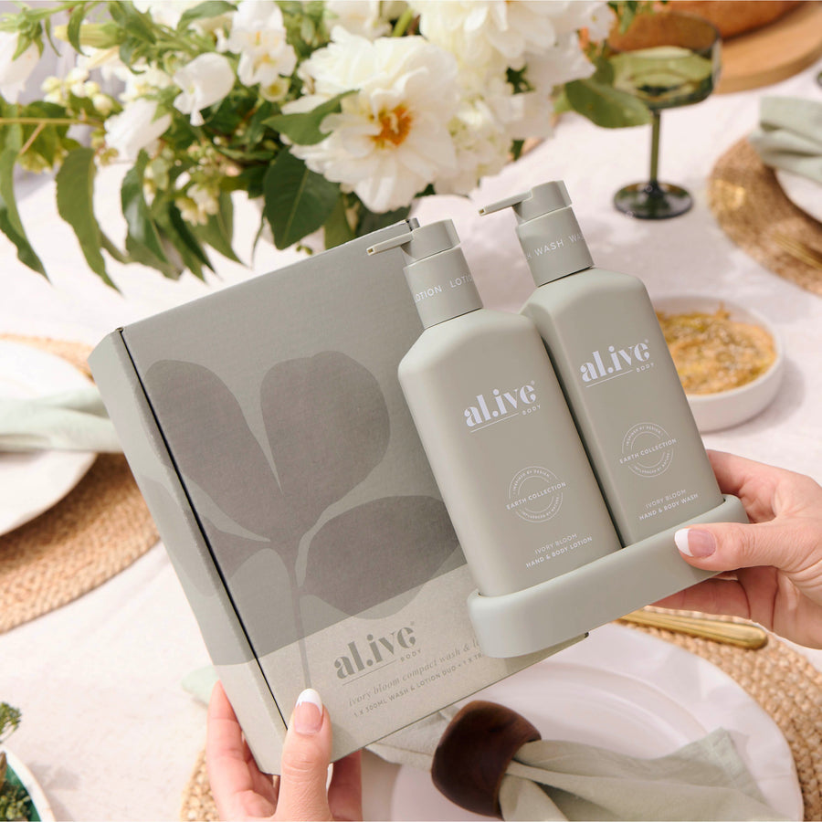 Compact Bathroom Duo - Al.ive - Ivory Bloom