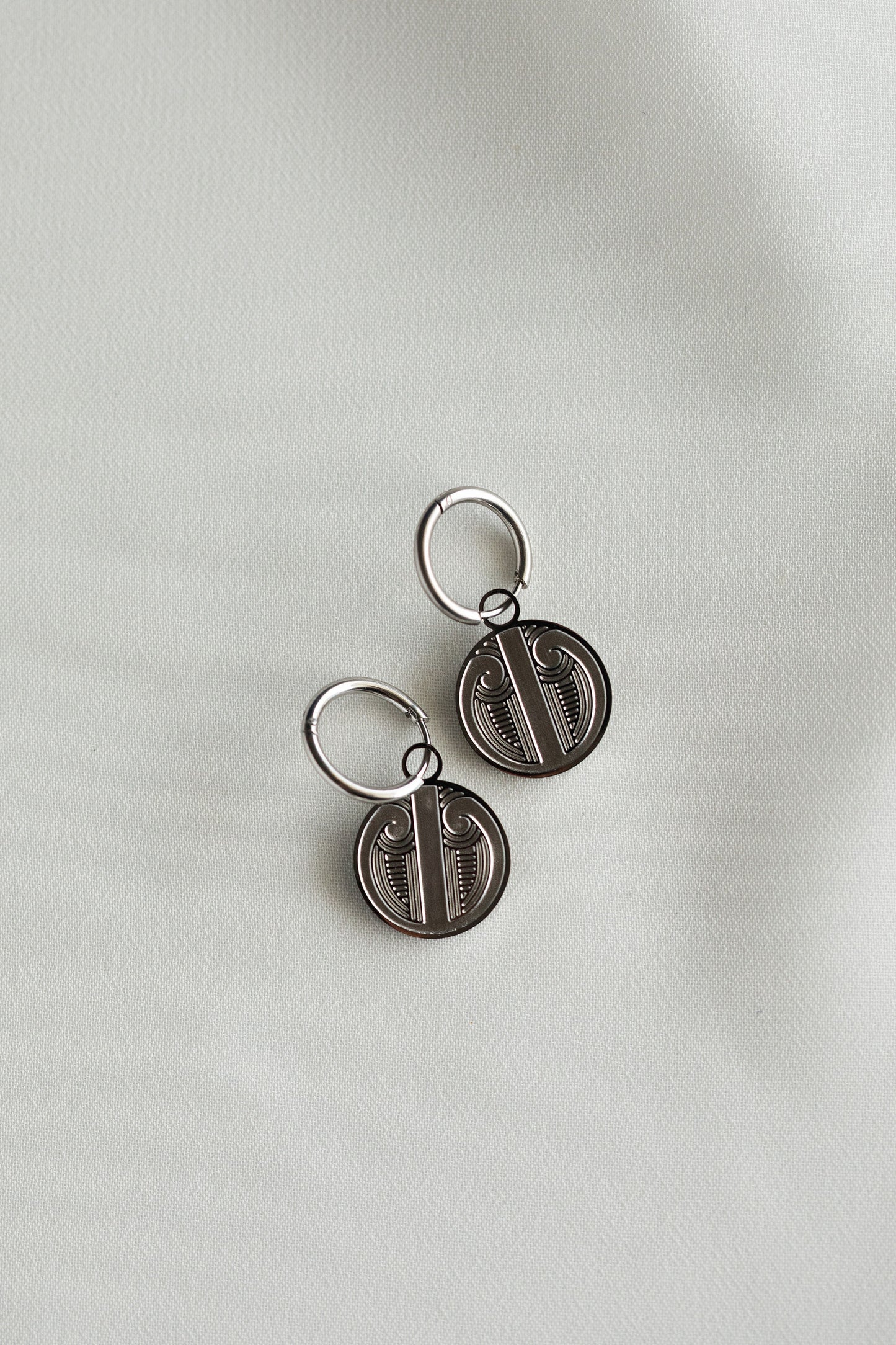 Wahine Toa - Earrings (Huggies) - Haerenga - Silver