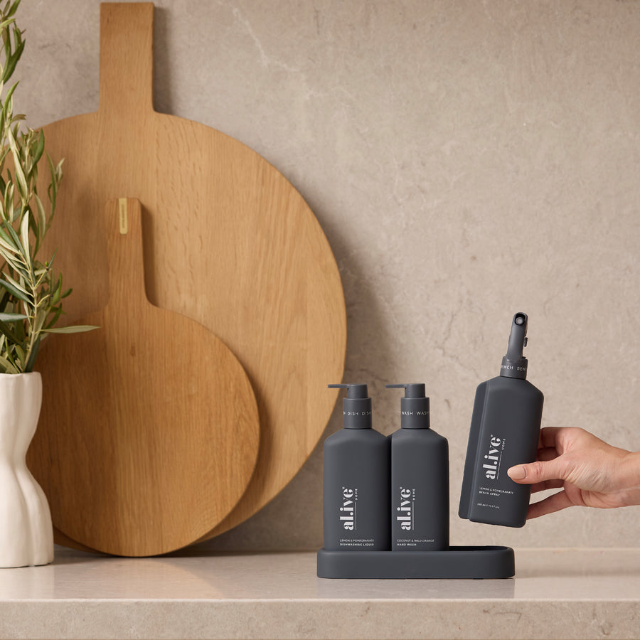 Kitchen Trio (Midnight Blue) - Al.ive - Lemon & Pomegranate + Coconut & Wild Orange