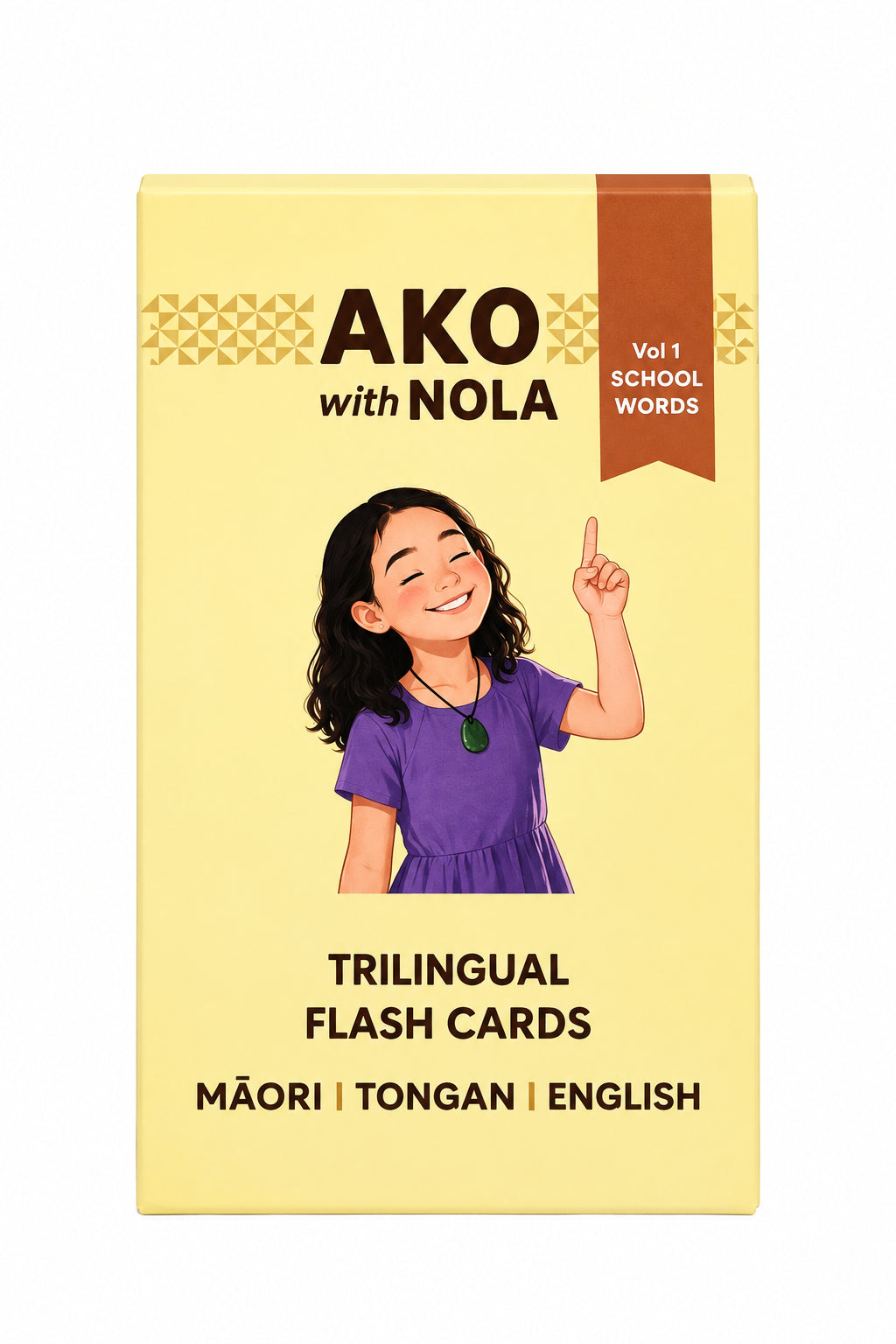 Learning Cards Vol 1: Words at kura (school) - Ako with Nola
