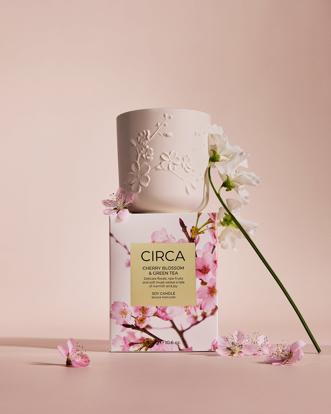 Candle - 300g - Cherry Blossom & Green Tea