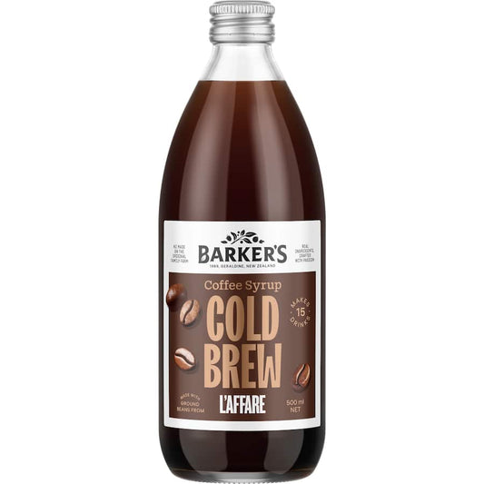 Cold Brew Coffee Syrup - Barkers - 500ml