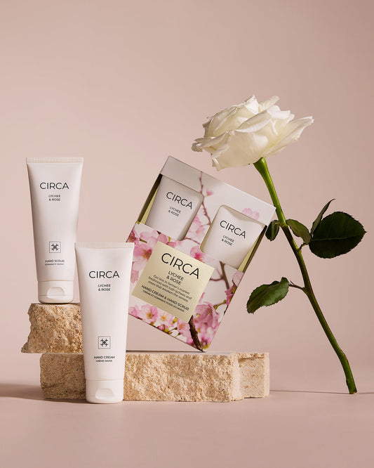 Hand Cream + Scrub Set - Lychee & Rose