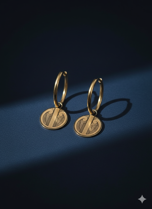 Wahine Toa - Earrings (Hoops)  - Haerenga