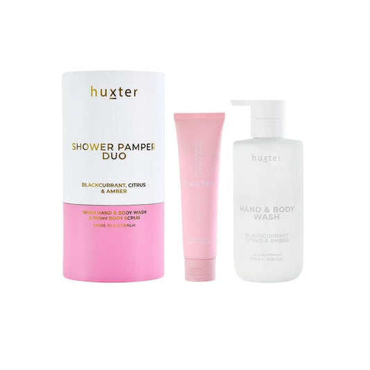 Huxter - Shower Pamper Duo | Blackcurrant, Citrus & Amber - Huxter
