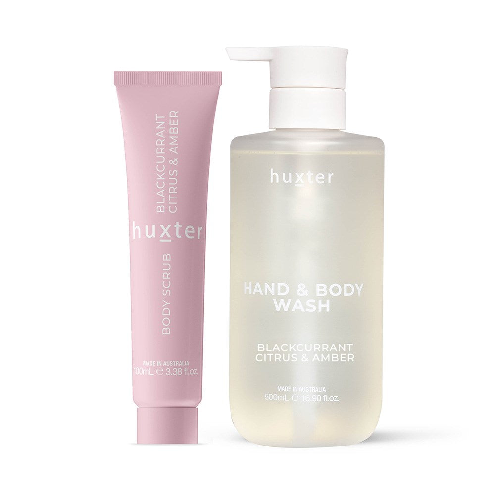Huxter - Shower Pamper Duo | Blackcurrant, Citrus & Amber - Huxter