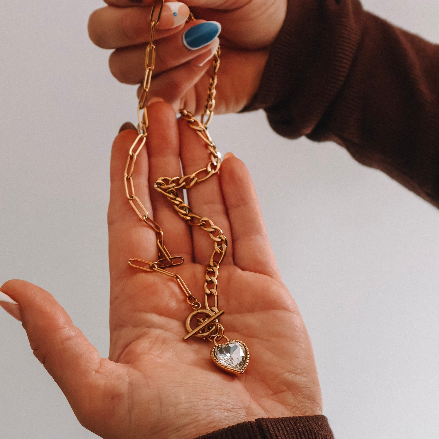 Necklace - CZ Heart Necklace - KatyB