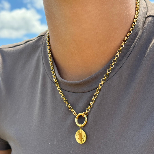 Rangimārie Charm Necklace - Gold - Waihonga (55cm)