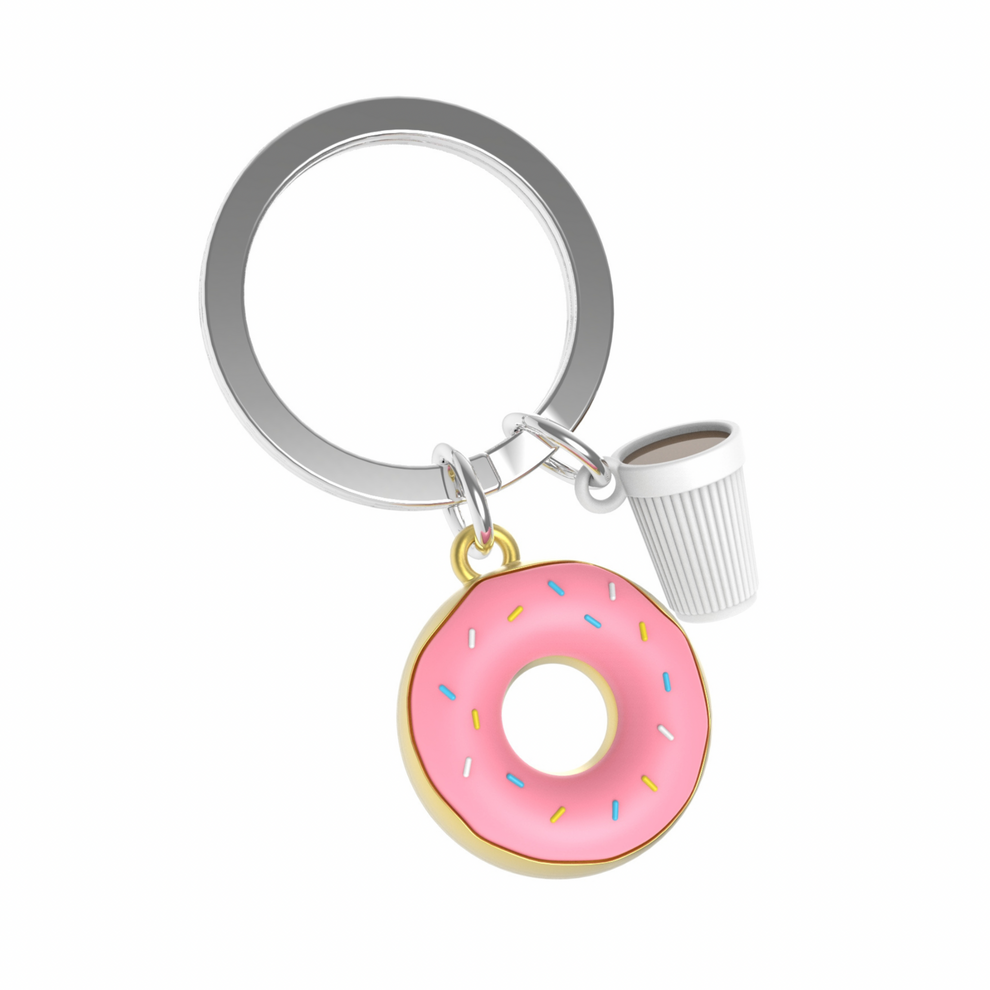 Keyring - Donut & Coffee