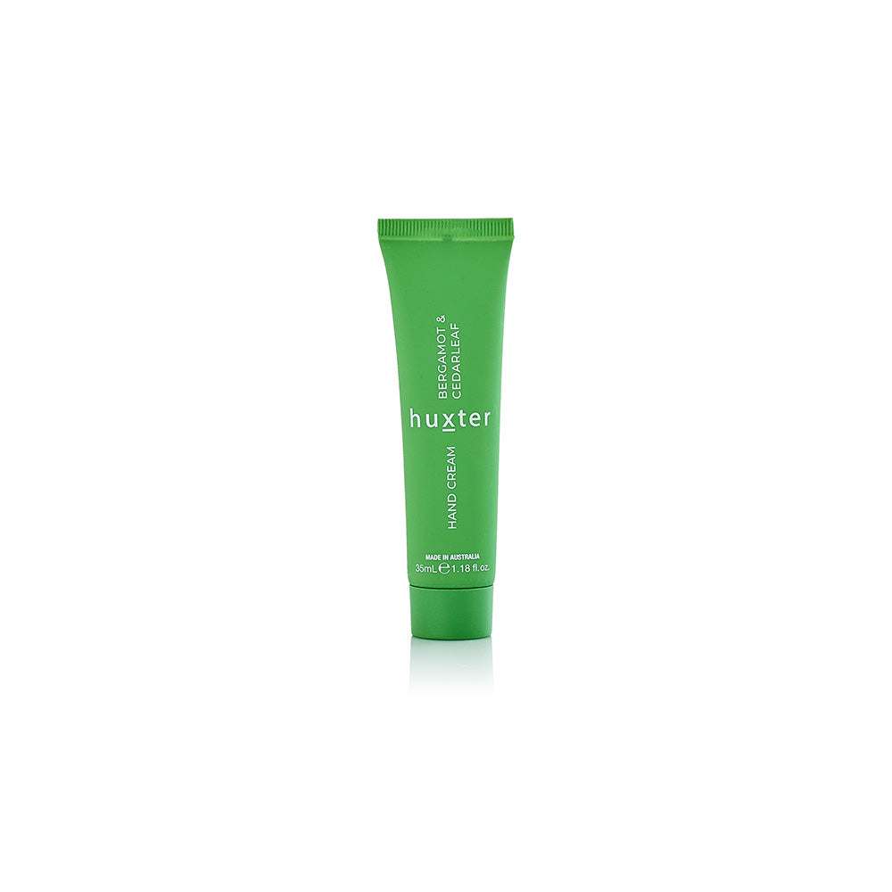 Hanging Hand Cream 35ml (Green) – Bergamot & Cedarleaf - Huxter