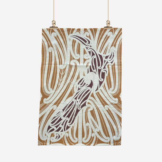 Tea Towel - Aotearoa - Brown