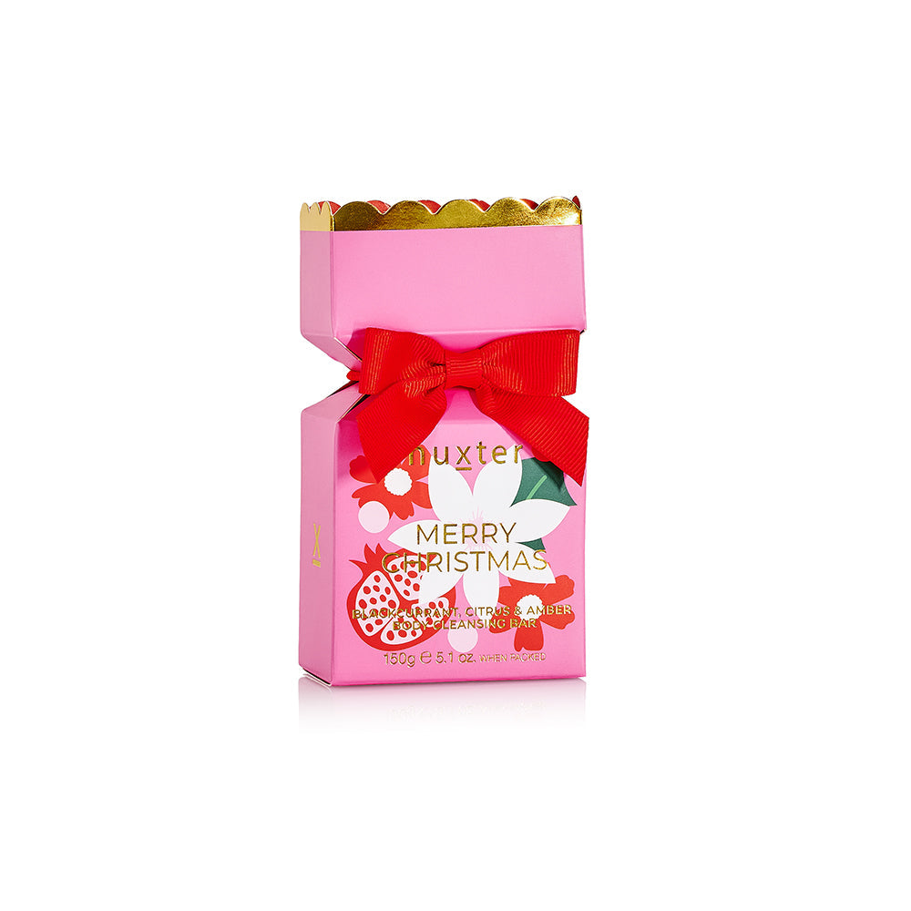 Body
Cleansing Bar
Bon Bon -
Pink - Xmas
Flowers
Collection - 1 x
150gm Soap -
Blackcurrant,
Citrus & Amber - Huxter
