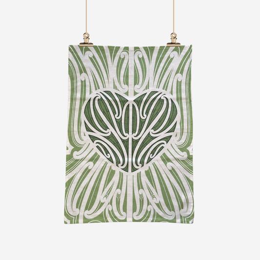 Tea Towel - Ngākau - Green