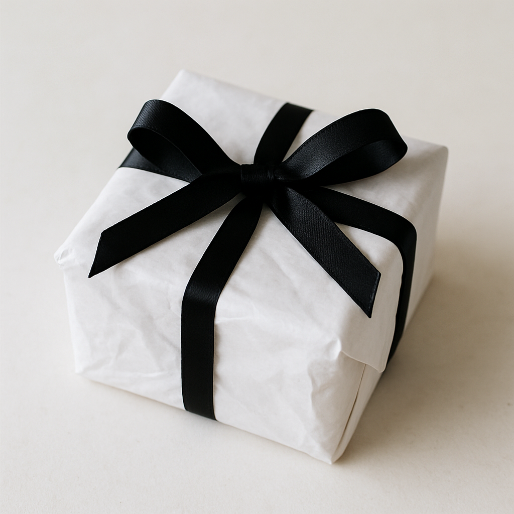Gift Wrapping in tissue & ribbon