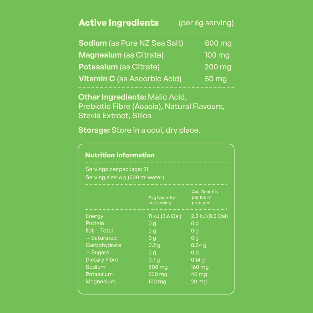 Daeli Hydration Sugar-Free Electrolytes Sachets (Salted Limeade)