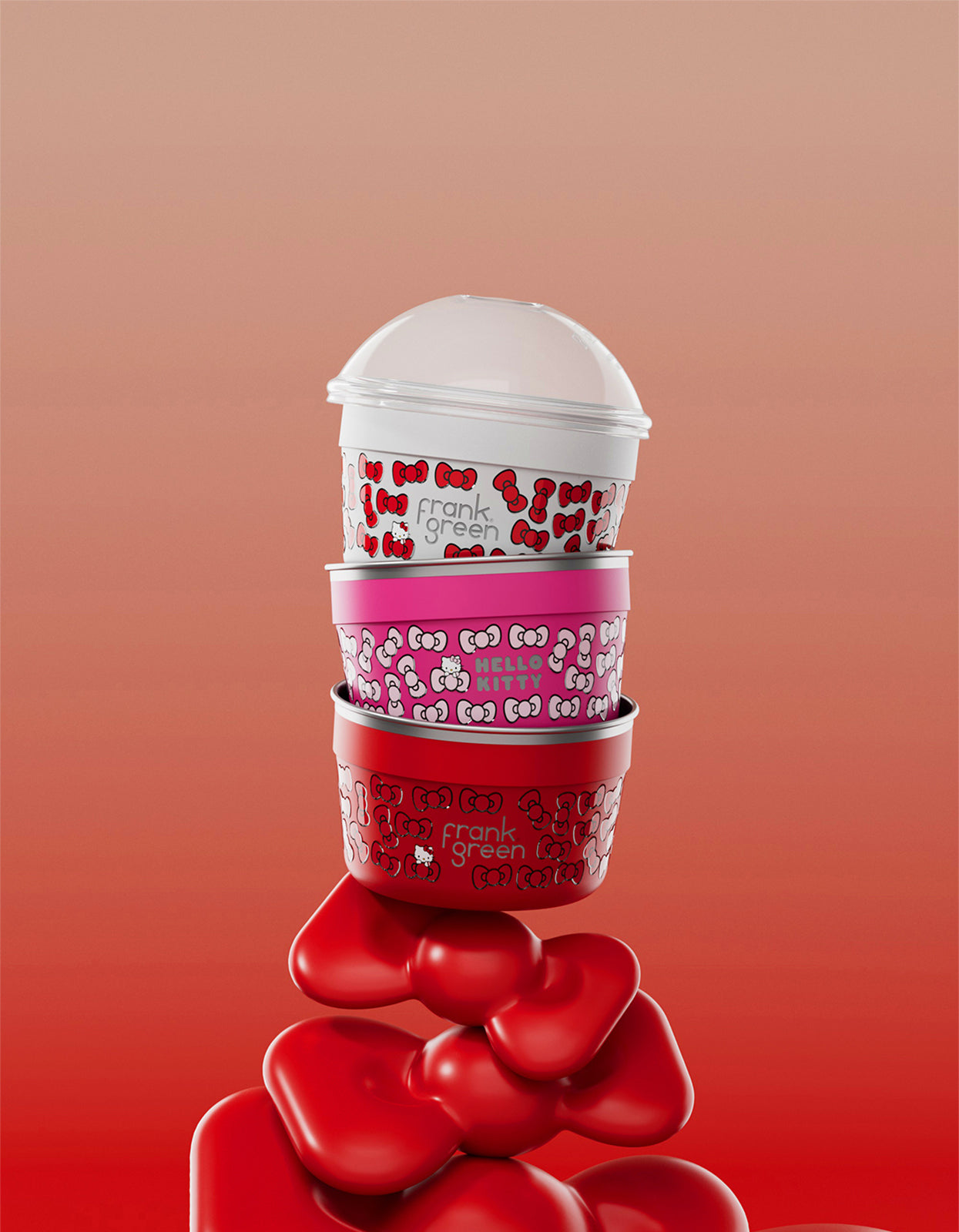 Trio Pack Hello Kitty To Go Bowls 500ml