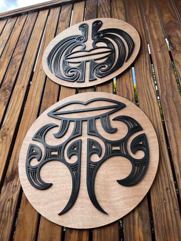 Wall Art - Kanohi Kitea. Mataora, Moko Kauae, Tā Moko - Set