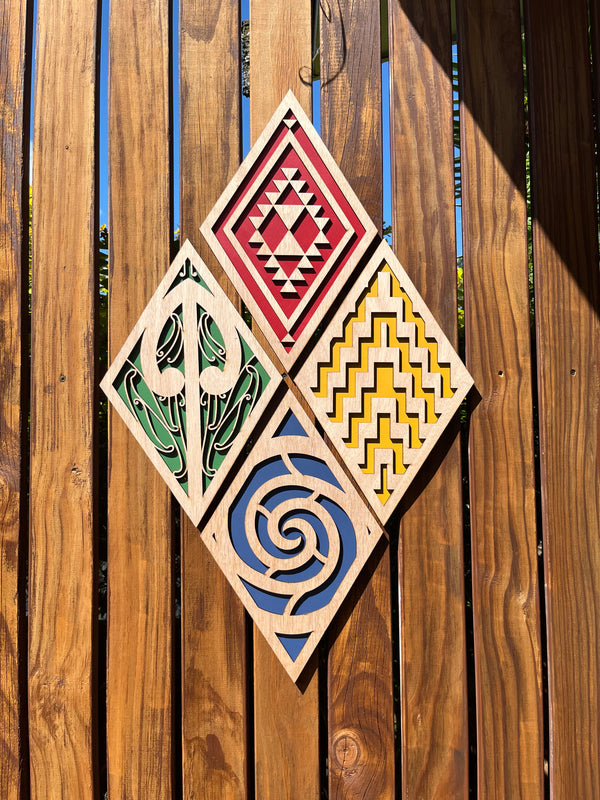 Wall Art - Pumotu Taimana - Set of 4