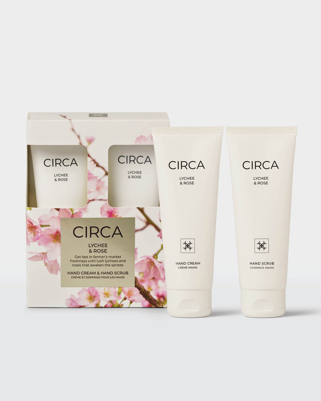 Hand Cream + Scrub Set - Lychee & Rose