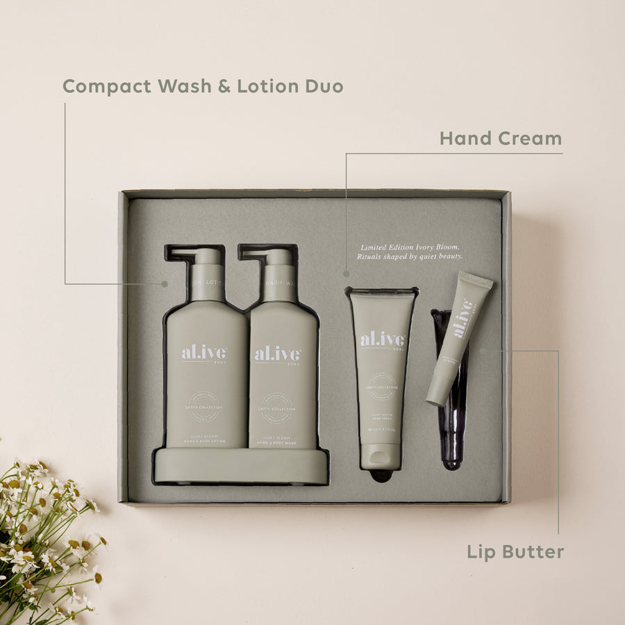Body Ritual Set - Al.ive - Ivory Bloom
