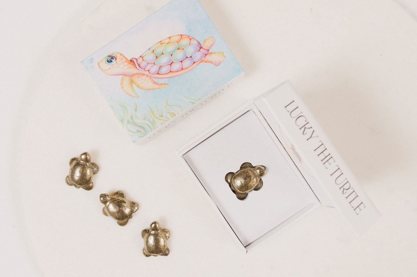 Lucky the Pyrite Turtle