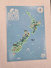 Load image into Gallery viewer, NZ Scratch Map - Hike
