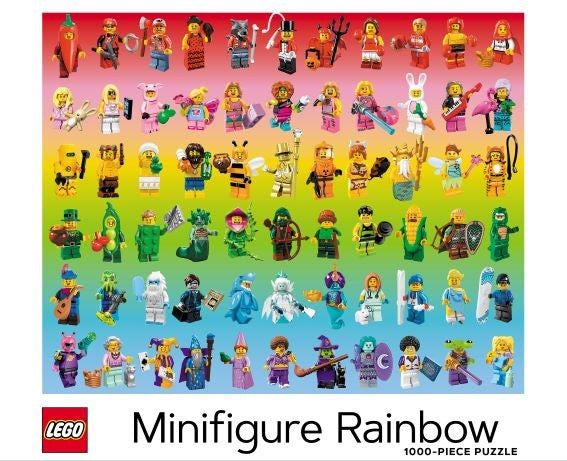 Puzzle - 1000 Piece - Lego Minifigure Rainbow