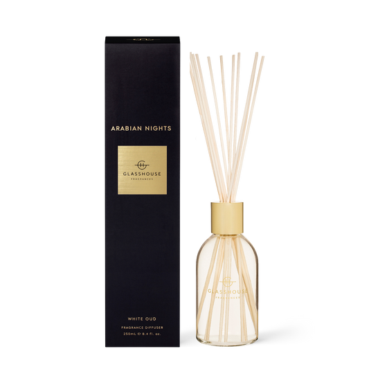 Reed Diffuser - Arabian Nights (White Oud) - Glasshouse