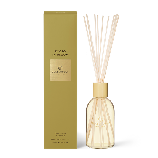Reed Diffuser - Kyoto in Bloom (Camellia & Lotus) - Glasshouse