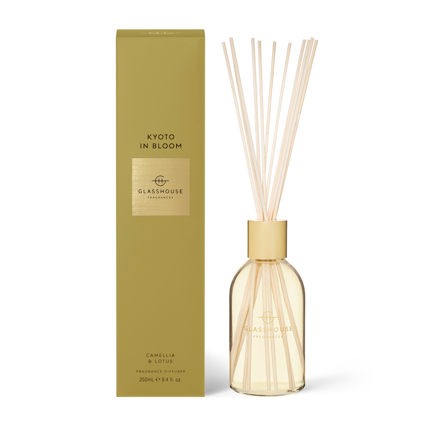 Reed Diffuser - Kyoto in Bloom (Camellia & Lotus) - Glasshouse