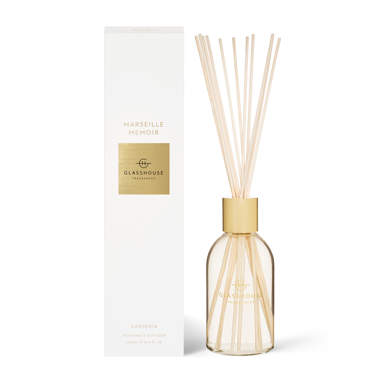 Reed Diffuser - Marsielle Memoir (Gardenia) - Glasshouse