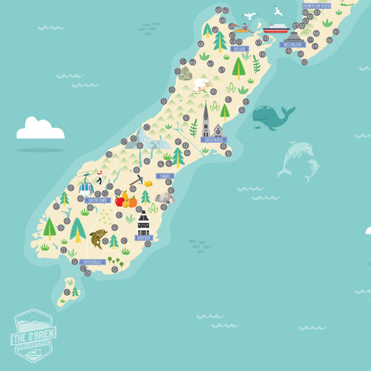 NZ Scratch Map - Original