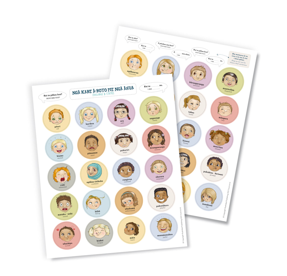 Magnet Set - Te Reo Māori - Feelings & States
