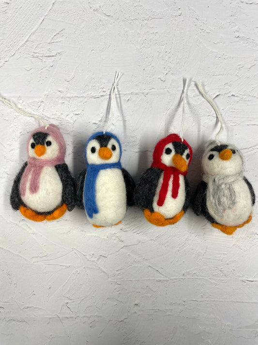Decoration - Penguin - Felt - Hanging