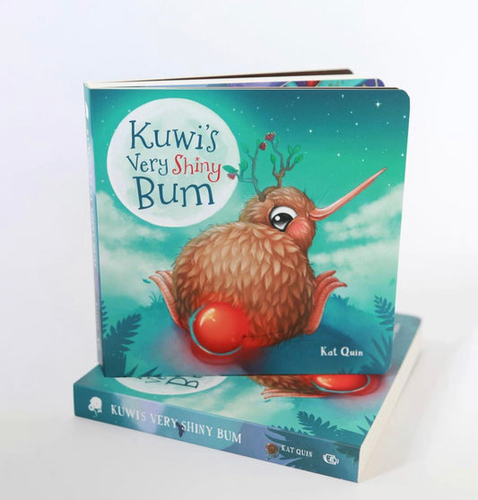 Book - Kuwi's Very Shiny Bum Small Hard Cover (Board Book)